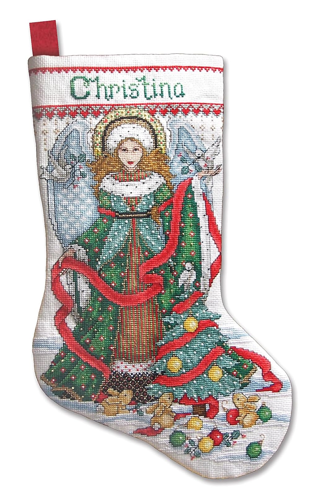 Design Works Crafts Counted Cross Stitch kit Stocking - Christmas Angel
