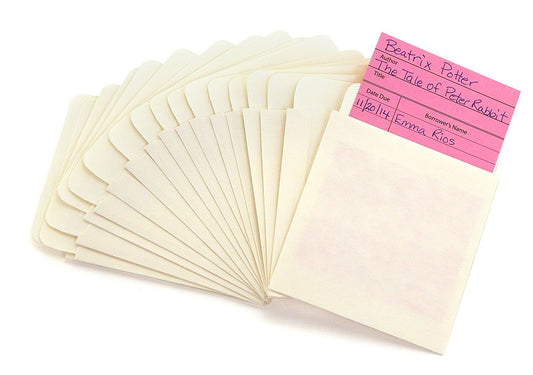Hygloss Products Manila Library Pockets ‚Äì Self Adhesive Pocket Envelopes ‚Äì 4.5 x 3.5 Inches, 500 Pack