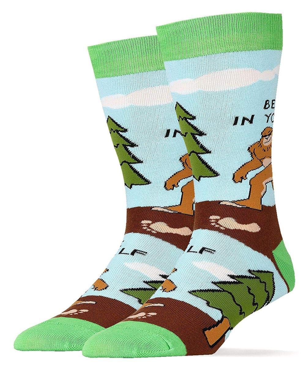 Oooh Yeah Socks Men's Animal Crew Sock (Believe)