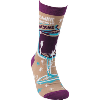 Primitives by Kathy Socks, Wine is Making Me Awesome, Socks