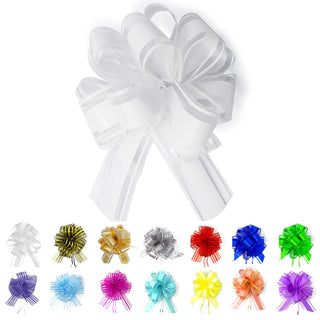 allgala Decorative Ribbon Trim, 4 Inch (Pack of 12), White