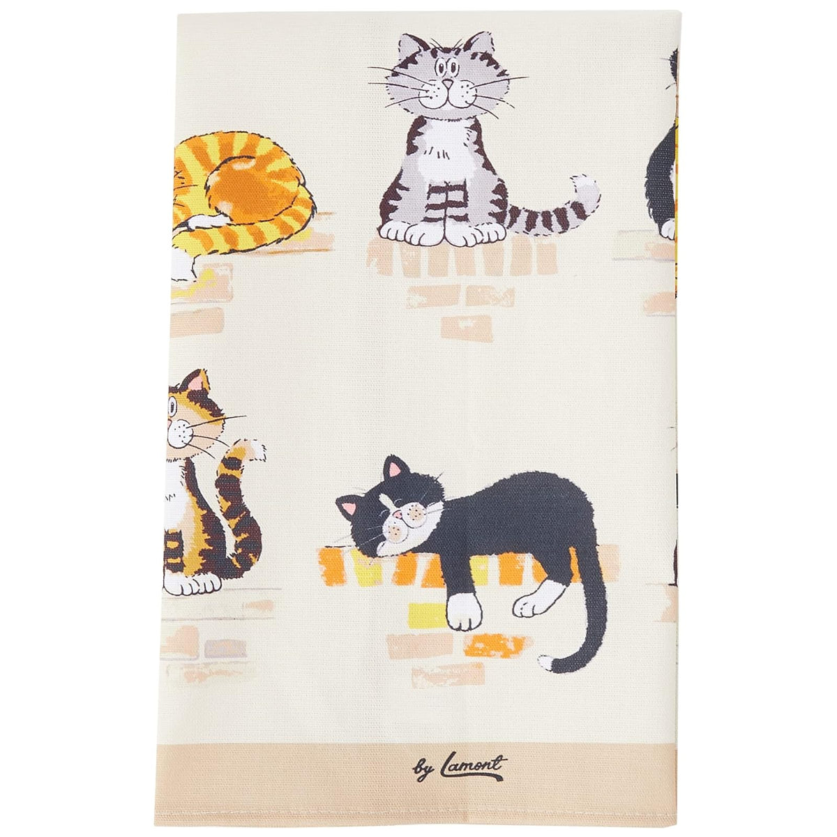 Samuel Lamont Towel, 30" long x 19" wide, Beige, Yellow, Black