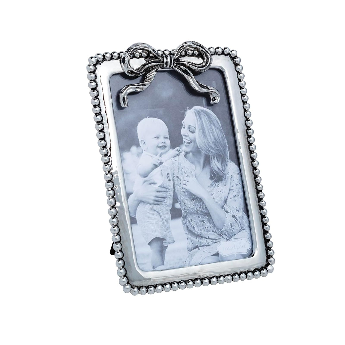 Mud Pie Picture Frame, 6 1/2" x 4 3/4", Silver