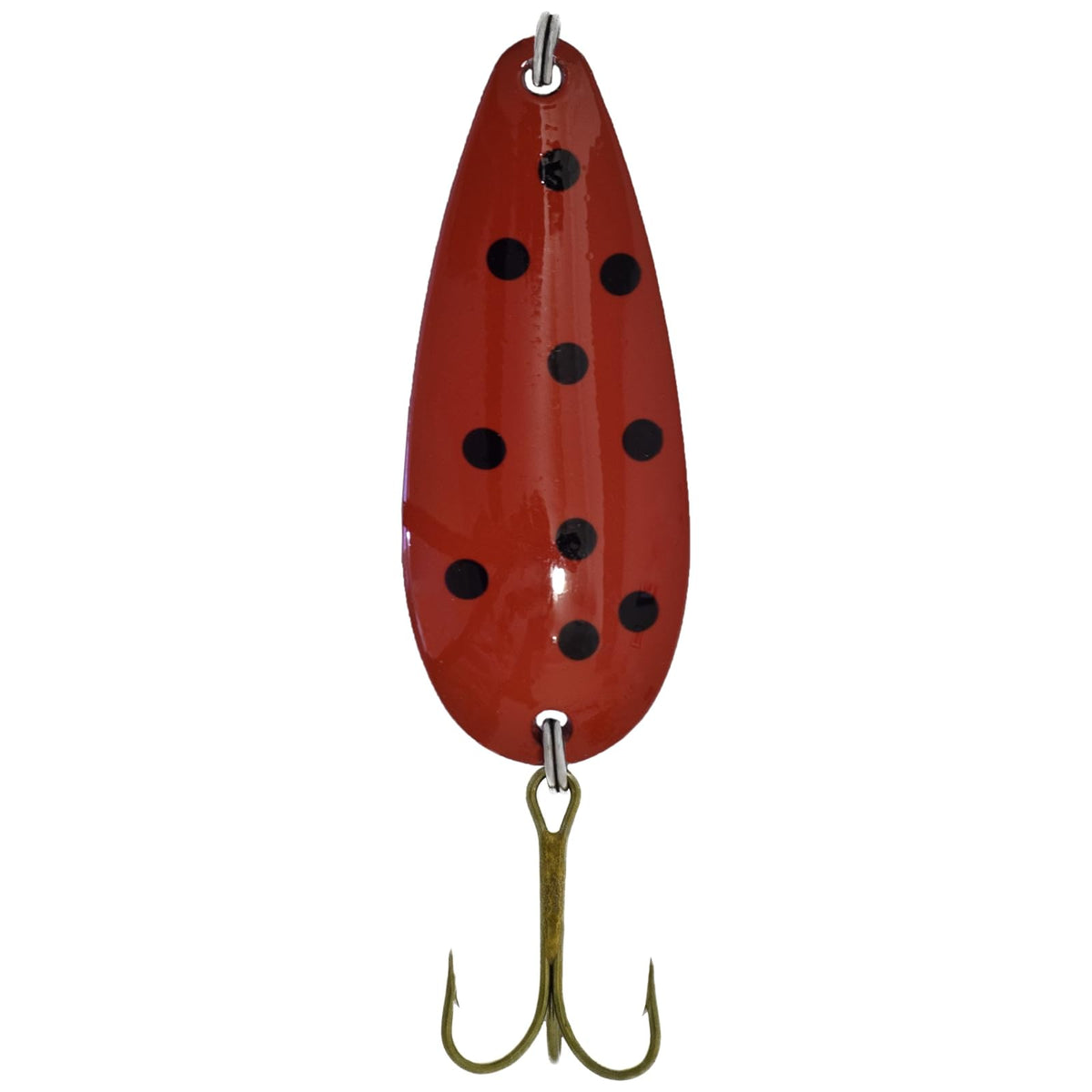 Sierra Spoon Fishing Hook, 1/2-Ounce, Red/Black Dot Crd