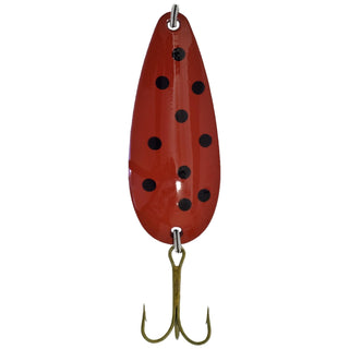 Sierra Spoon Fishing Hook, 1/2-Ounce, Red/Black Dot Crd