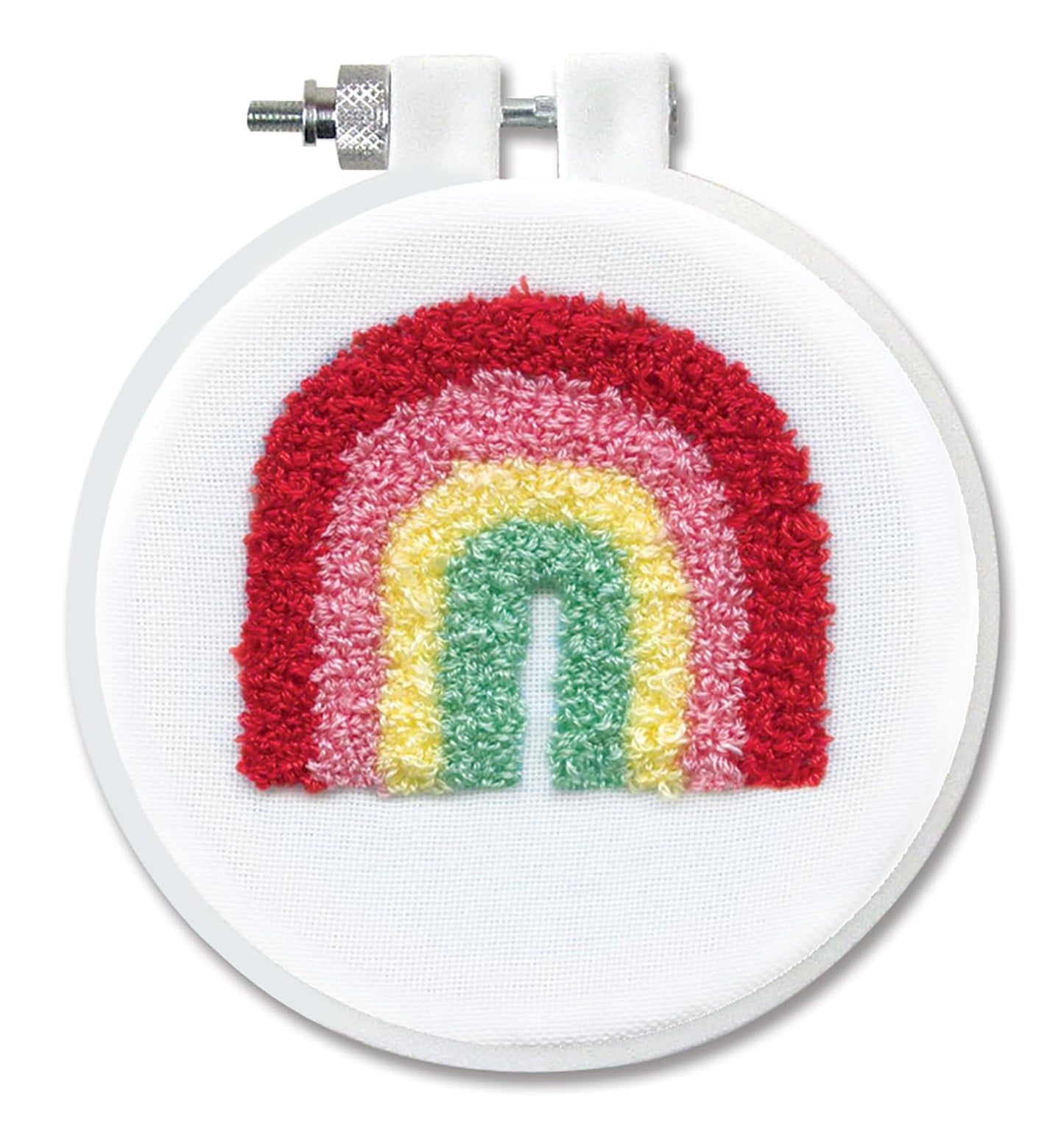 Design Works Crafts Inc. Rainbow Punch Needle Kit, White