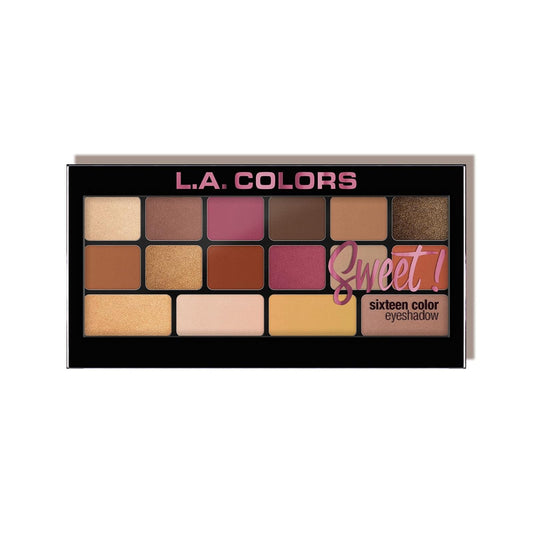 L.A. Girl COLORS Sweet! 16 Color Eyeshadow Palette, Brave, 1 Ounce (C30467)