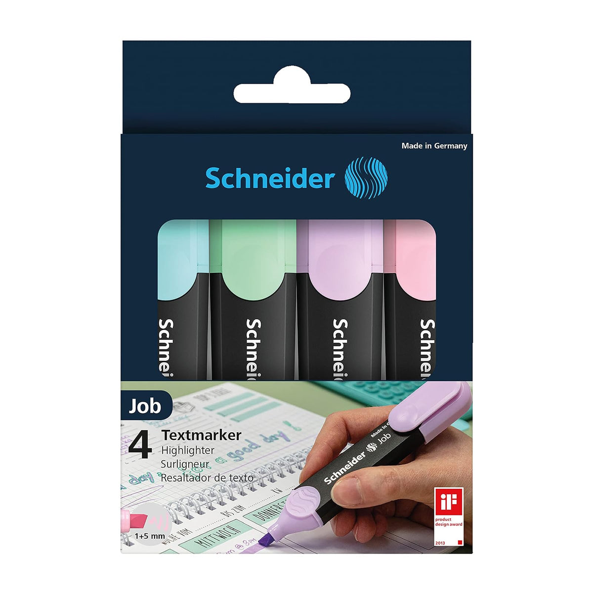 Schneider Writing Instrument, 4 Count (Pack of 1), Multicolor