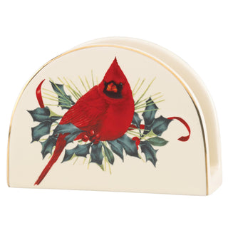 Lenox Napkin Holder, 0.60 LB, Red & Green