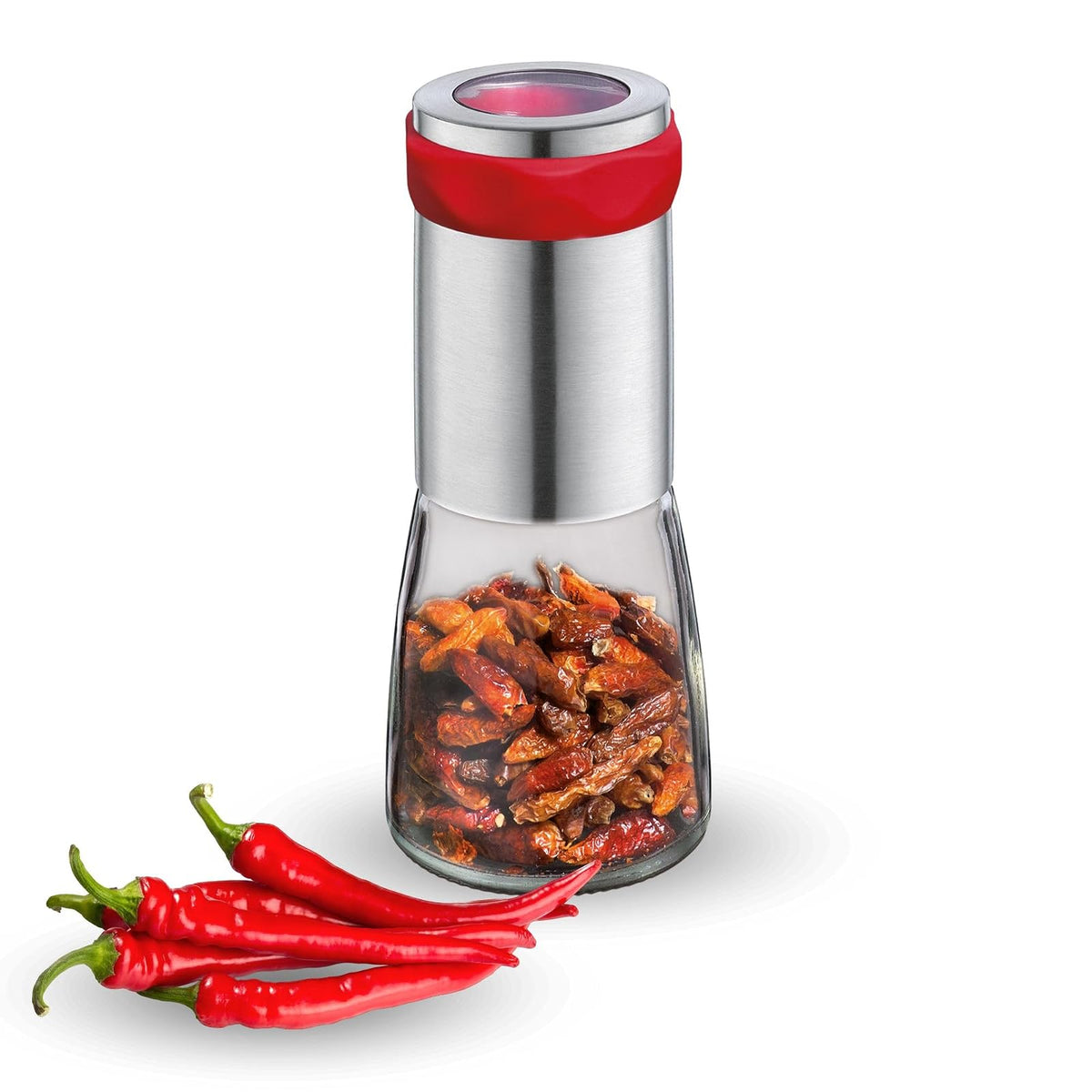 Cilio Seasoning Mill, one size, Silver