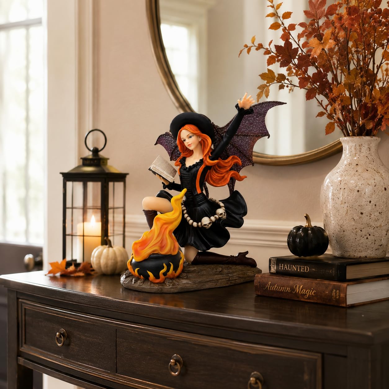 Comfy Hour 7 Inch Gothic Fairy Witch Figurine, Dark Fairy Statue