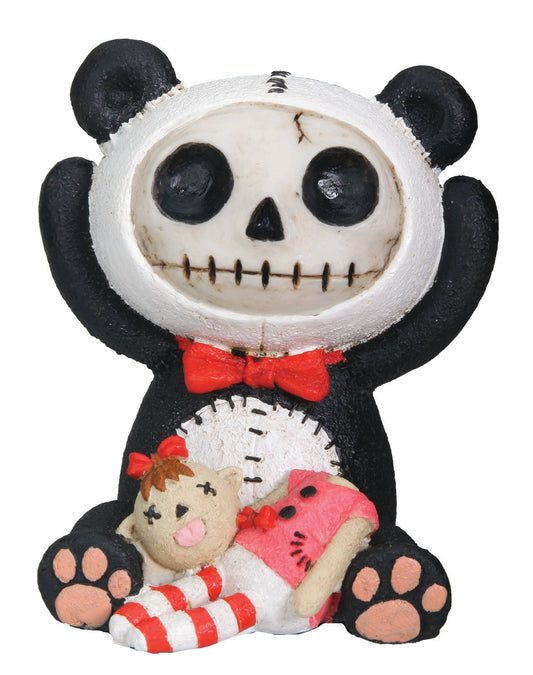 Pacific Trading SUMMIT COLLECTION Furrybones Pandie Signature Skeleton in Innocent Panda Bear Costume with Beheaded Doll