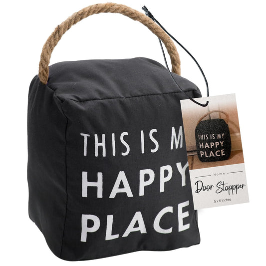 Pavilion Gift Company Happy Place Door Stopper