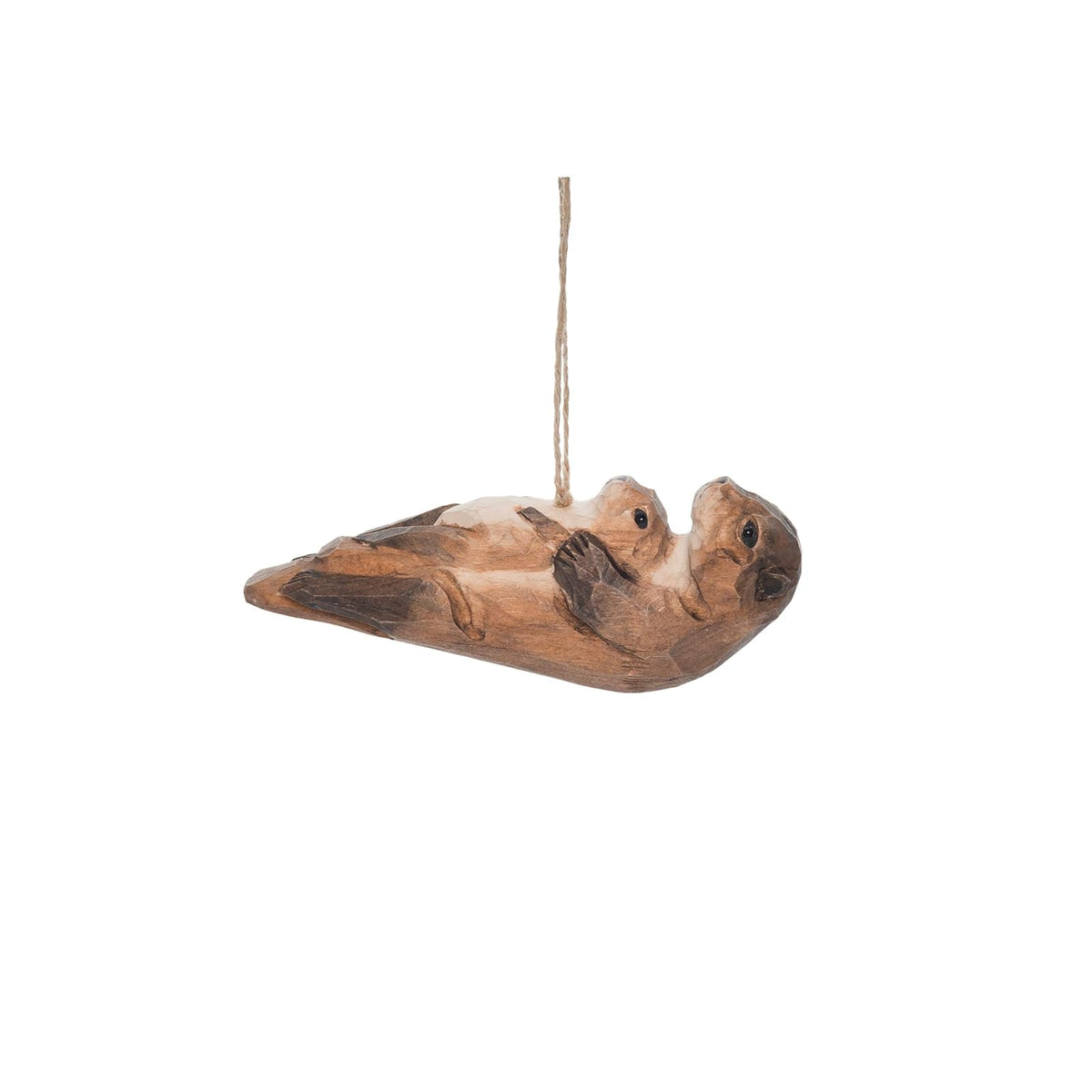 Beachcombers B23682 Otter Hanging Ornament, 5-inch Length, Wood