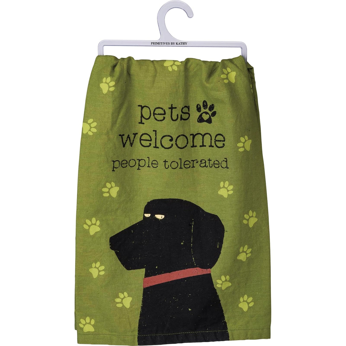 Primitives by Kathy Towel, Small, Green, Cream, Red