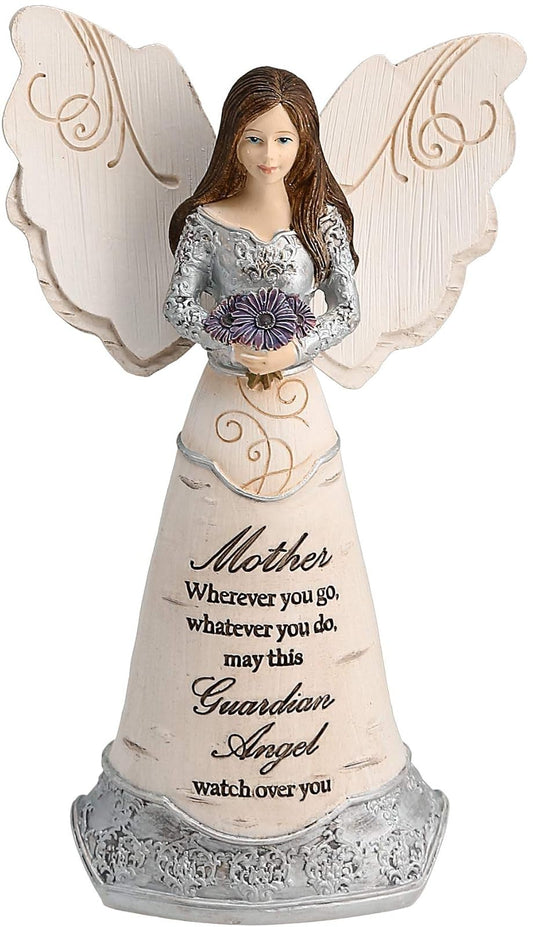 Pavilion Gift Company Elements Mother Guardian Angel Figurine 6 Purple