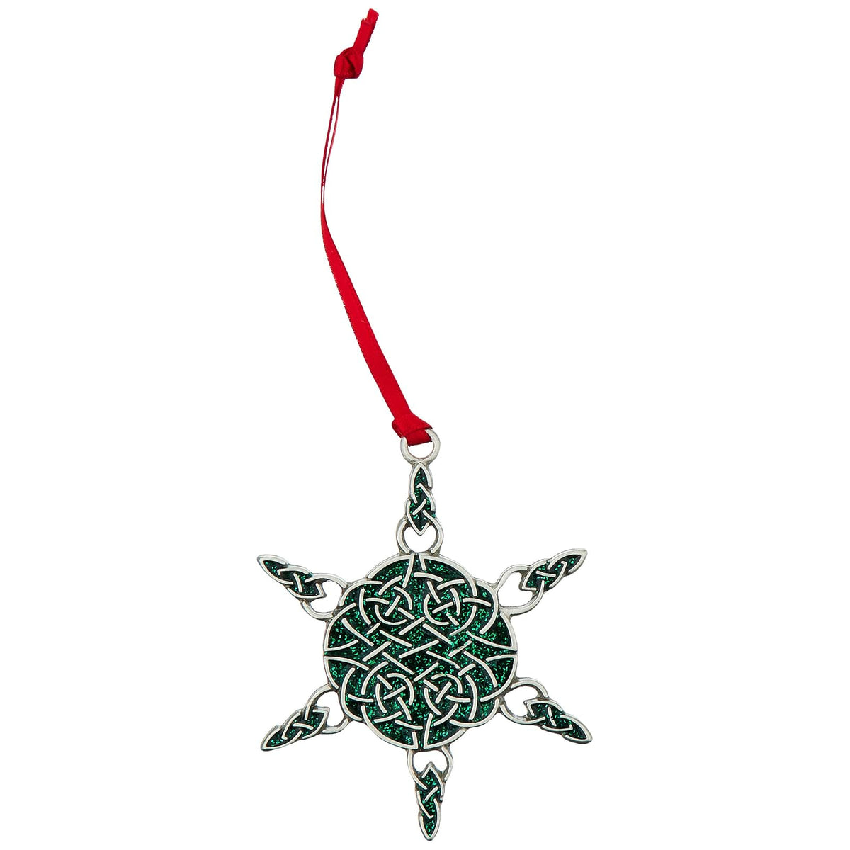 Cathedral Art Hanging Ornament, Green, Classic