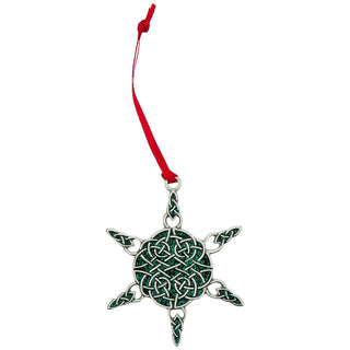 Cathedral Art Hanging Ornament, Green, Classic