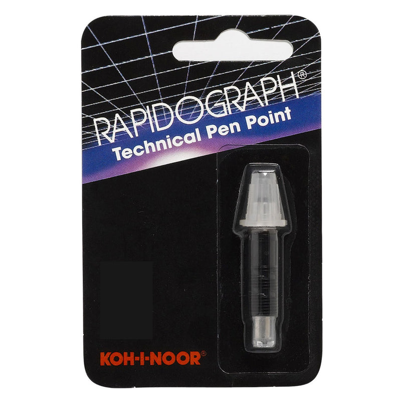 Koh-I-Noor Rapidograph Stainless Steel Replacement Point, .18mm, 1 Each (72D.4Z) Black