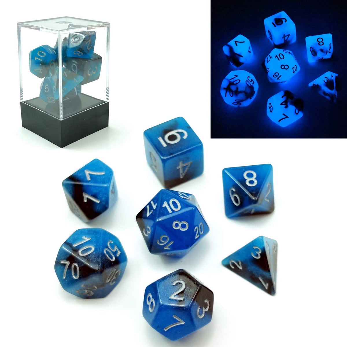 BESCON DICE Game Dice, Blue Dawn