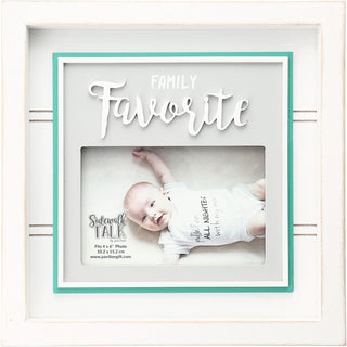 Pavilion Gift Company Picture Frame, 10", White, Gray & Green
