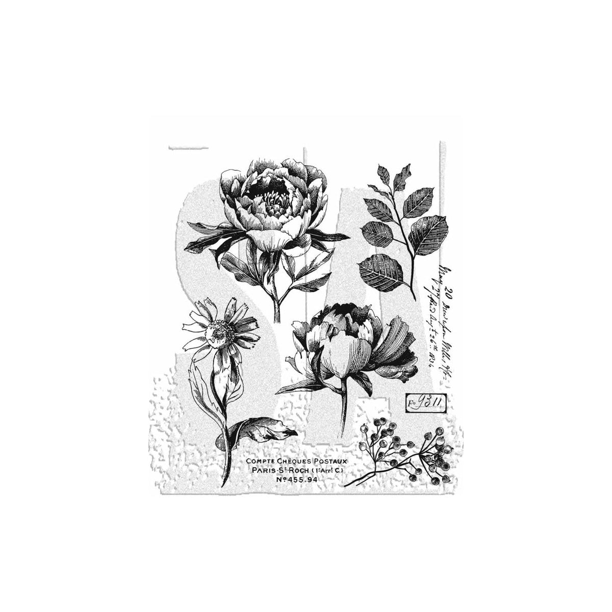 Art Gone Wild Rubber Stamp, Various, Red