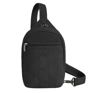 Travelon Handbag, 5.75”W X 8.5”H X 2.75”D, Black