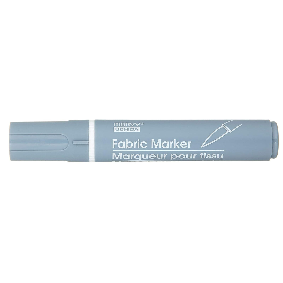 Uchida Marvy Fabric Brush Point Marker Art Supplies, Gray