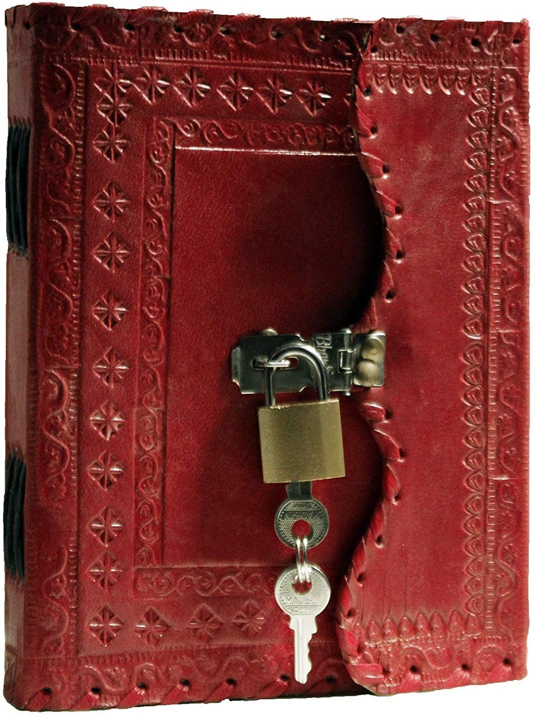 TUZECH Blank Book, 7 by 5 Inches, Brown