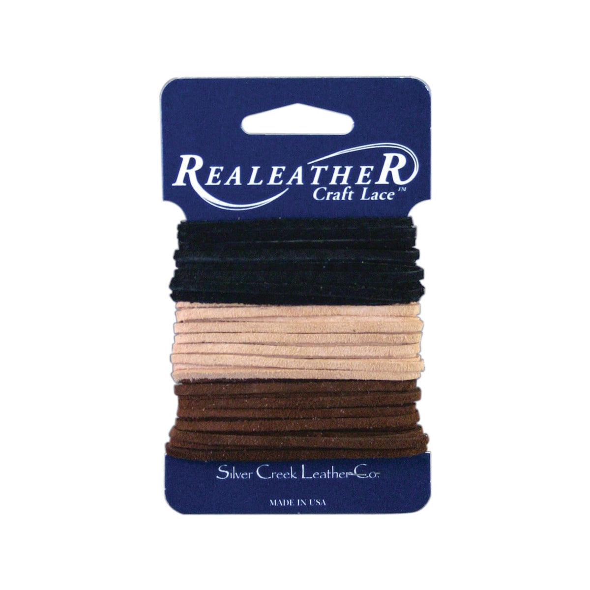Realeather Thread Cord, Black