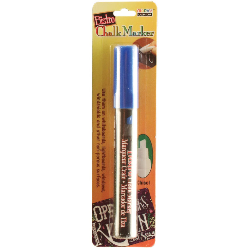 Uchida 483-C-3 Chisel Tip Bistro Chalk Marker, Blue