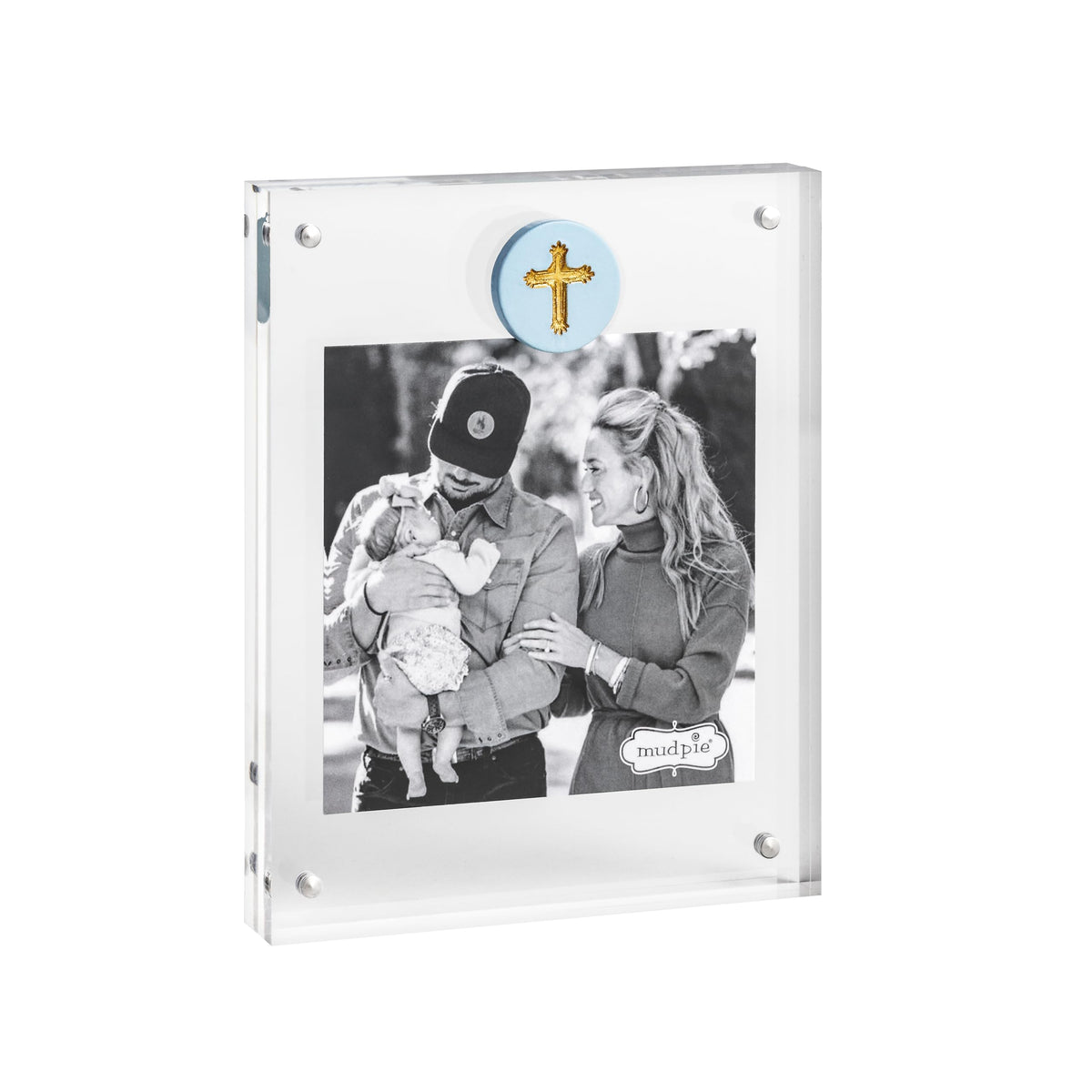 Mud Pie Picture Frame, 6 1/4" x 5", BLUE