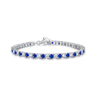 Diamond Treats Bracelet, M/L, Blue/Silver