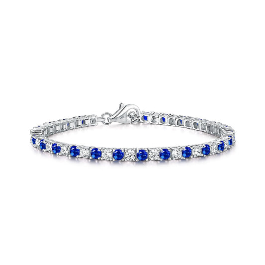 Diamond Treats Bracelet, M/L, Blue/Silver