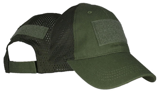Eagle Crest Blank Mesh Baseball Hat With 3 Hook and Loop Locations, OD Green