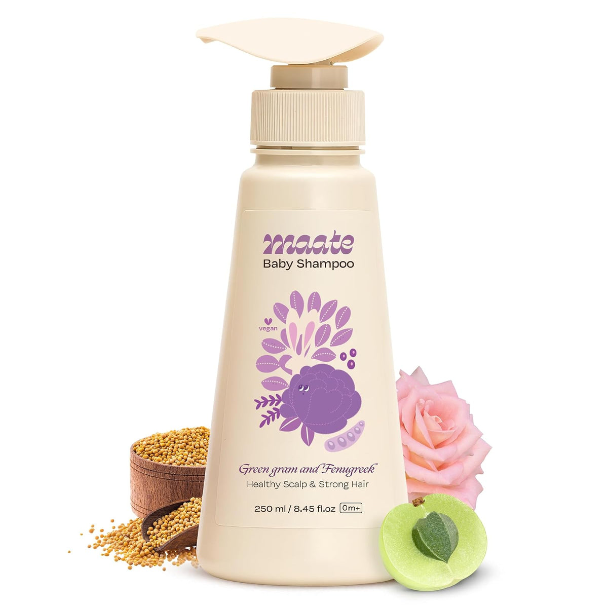MAATE Shampoo, 8.45 Fl Oz (Pack of 1), Cream