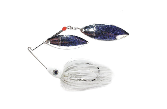 Nichols Lures Pulsator Metal Flake Double Willow Spinnerbait, Lavender Shad, 3/4-Ounce