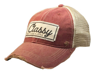 VINTAGE LIFE Hat, Classy Cuss a Little (Dark Red), Baseball