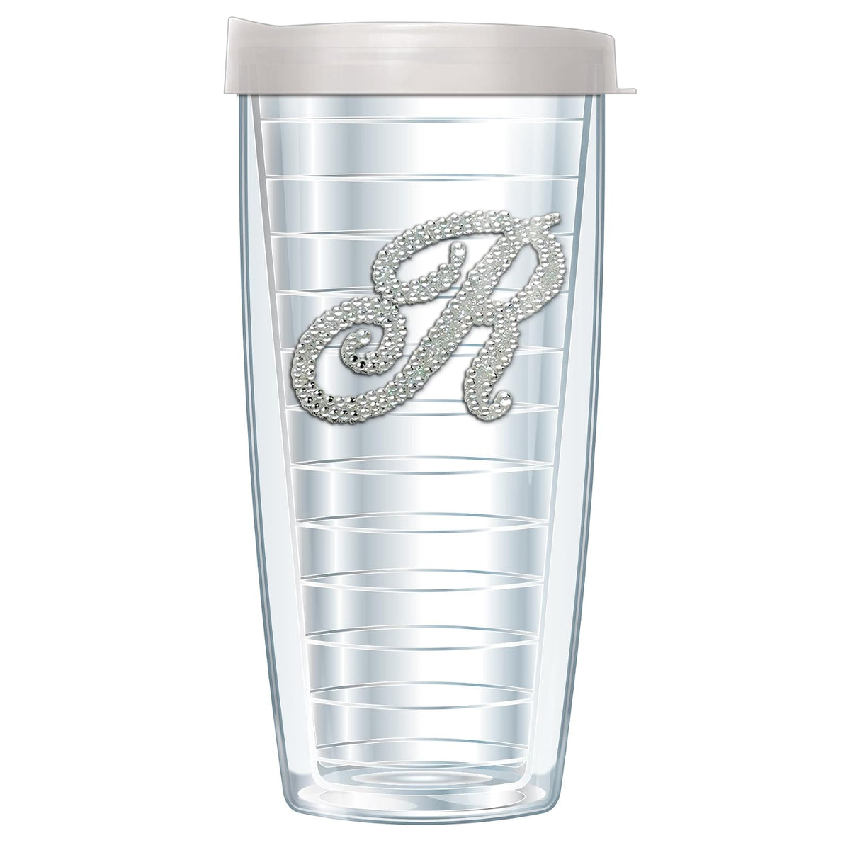FREEHEART Drinking Cup, 16 Ounces, Silver