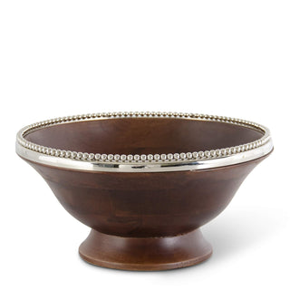 K&K Interiors Dishware Bowl, 13.25 Inch, Brown
