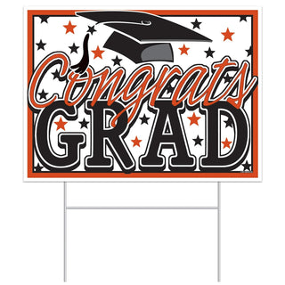 Beistle Decorative Signage, 11.5" x 15.5", Orange