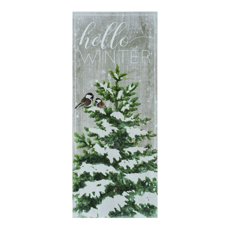 Transpac MDF Winter Scene Decor