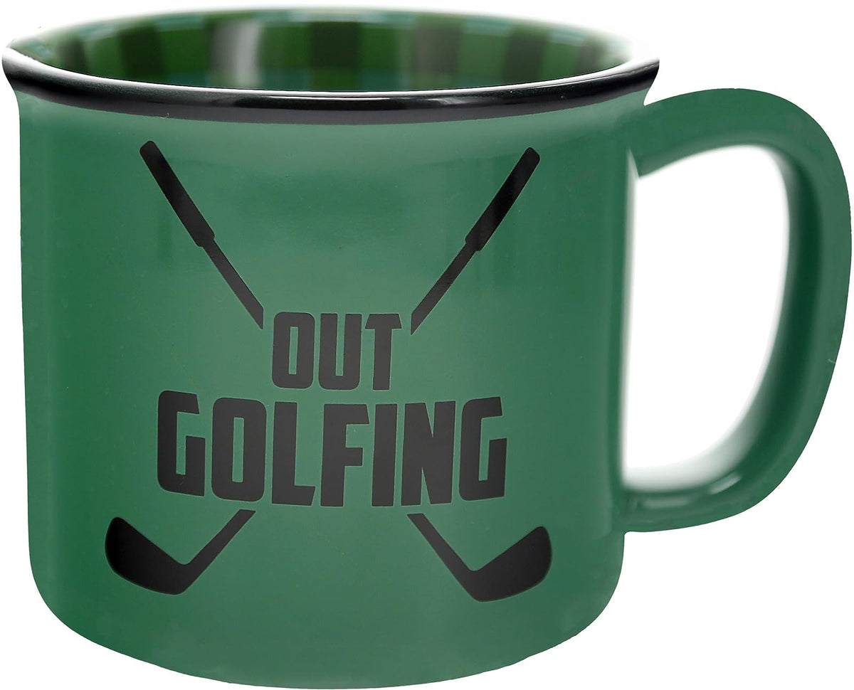 Pavilion - Out Golfing - 18 oz Coffee Mug Cup For Outdoorsy Sport Golfing Men Women Golf Gift