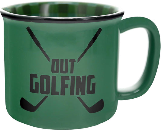 Pavilion - Out Golfing - 18 oz Coffee Mug Cup For Outdoorsy Sport Golfing Men Women Golf Gift