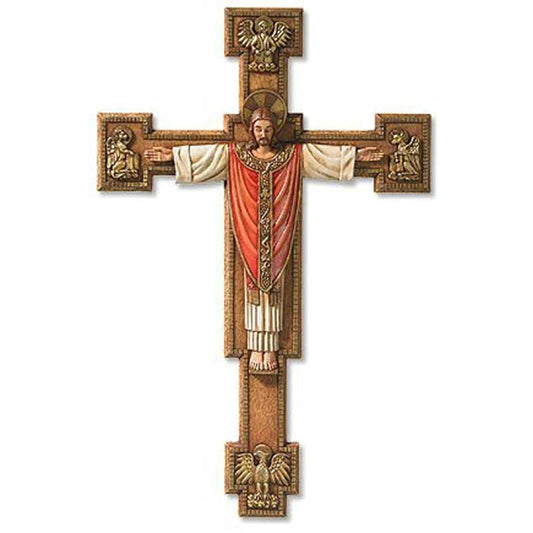 Christian Brands Christus Rex Wall Crucifix Christ the King 13 Inches