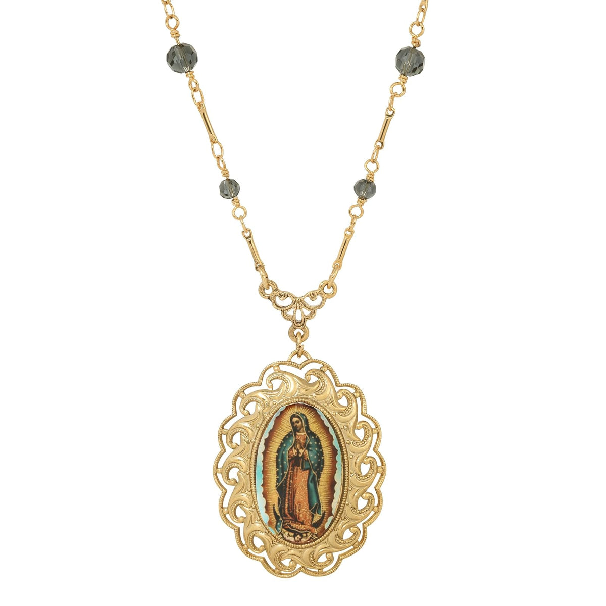 Symbols of Faith Necklace, One Size, Blue