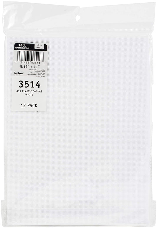 Design Works Crafts Plastic Canvas Sheet, White