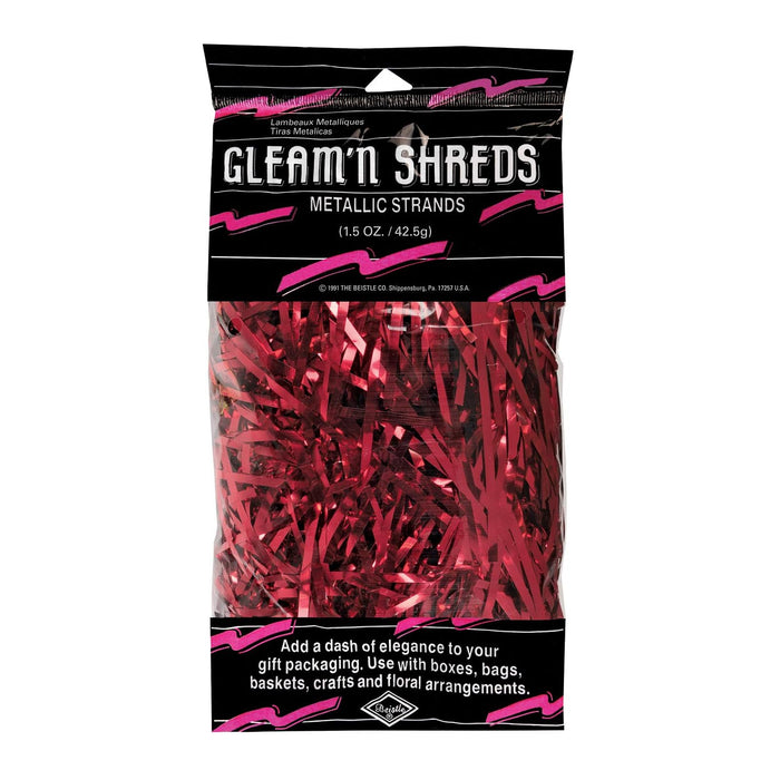 Beistle Confetti, 1.5 oz package, Red
