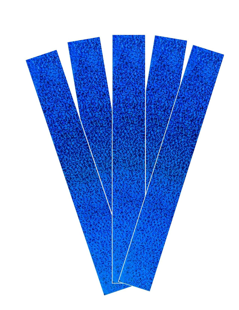 Hygloss Products Holographic Sparkle Strips 1"x11", 25/pack-BLUE