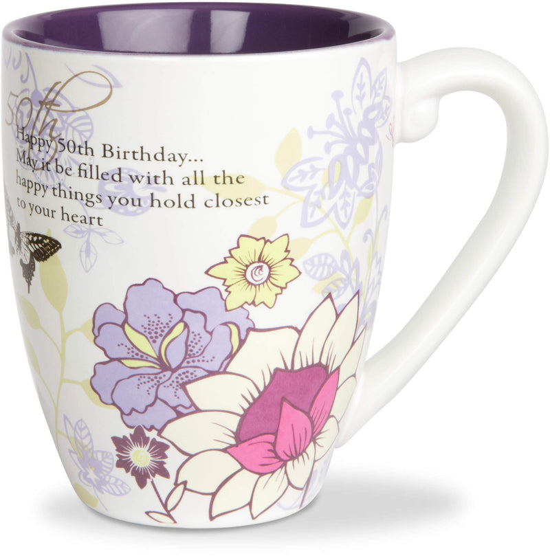 Mark My Words 50th Birthday Mug, 4-3/4-Inch, 20-Ounce Capacity